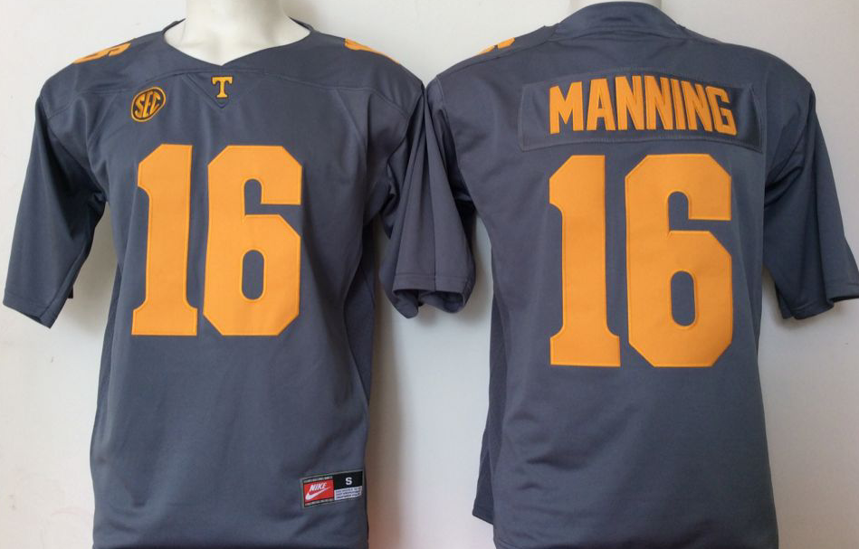 Men's Tennessee Volunteers Peyton Manning #16 Black Jersey